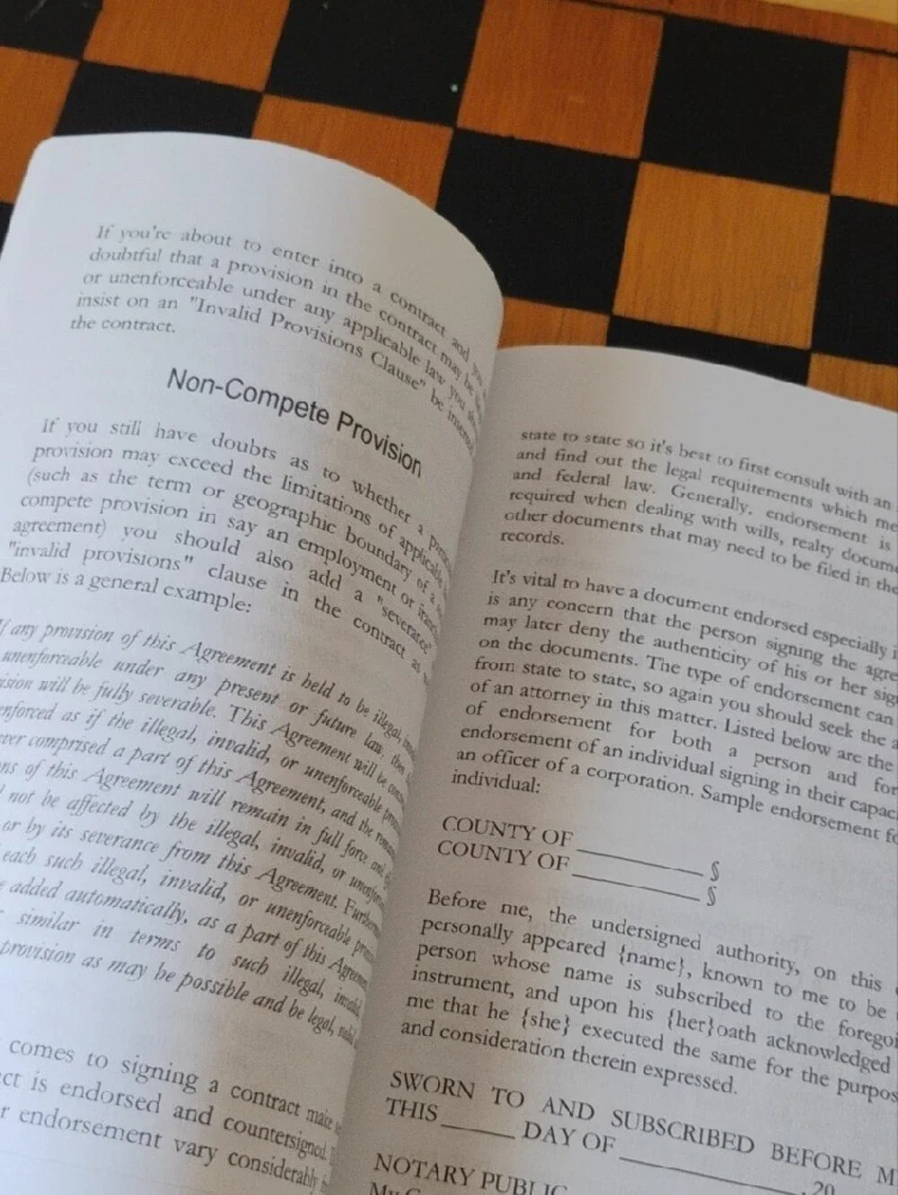 Separation Agreement Booklet in Black and White